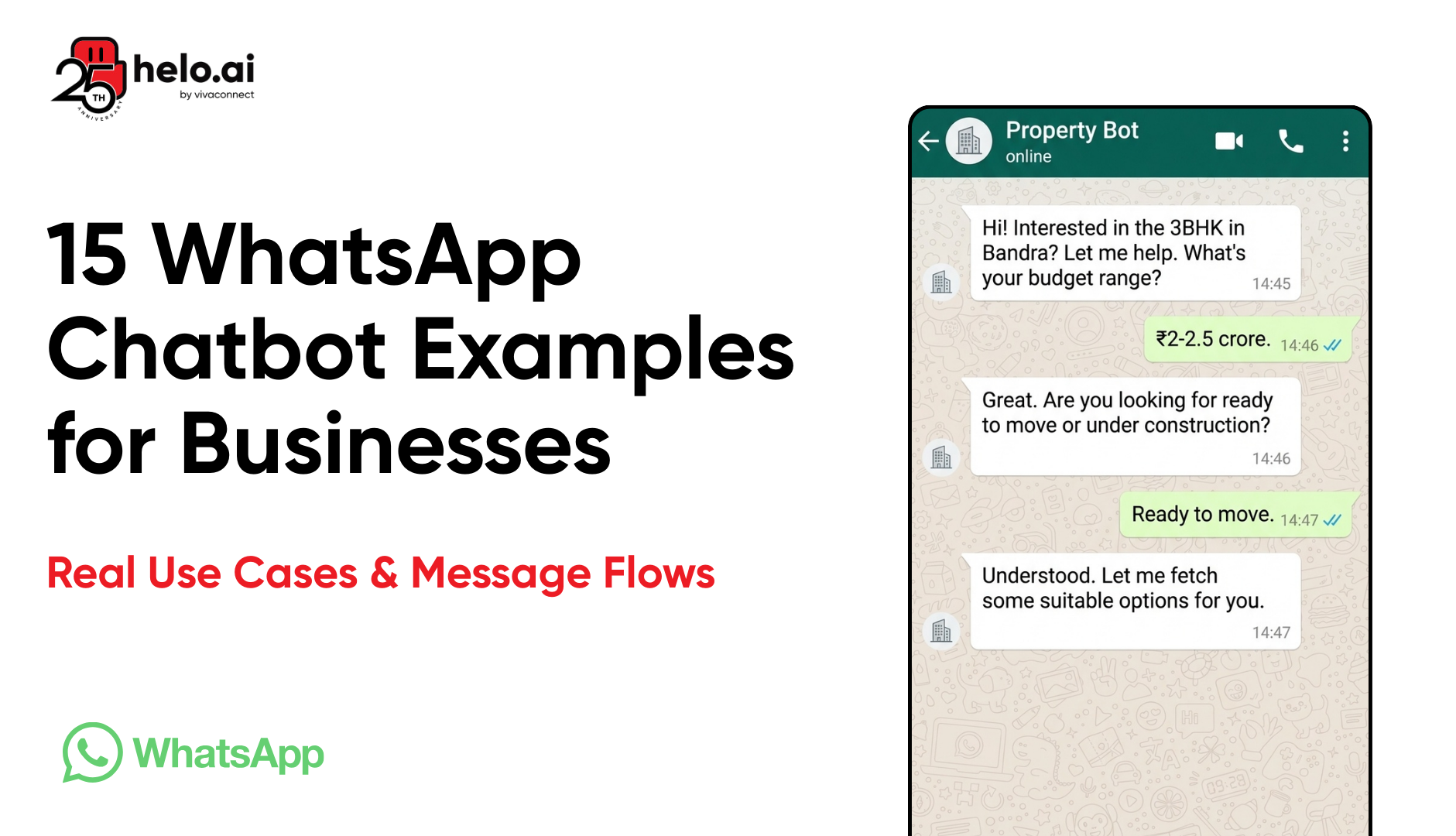 WhatsApp Chatbot Examples