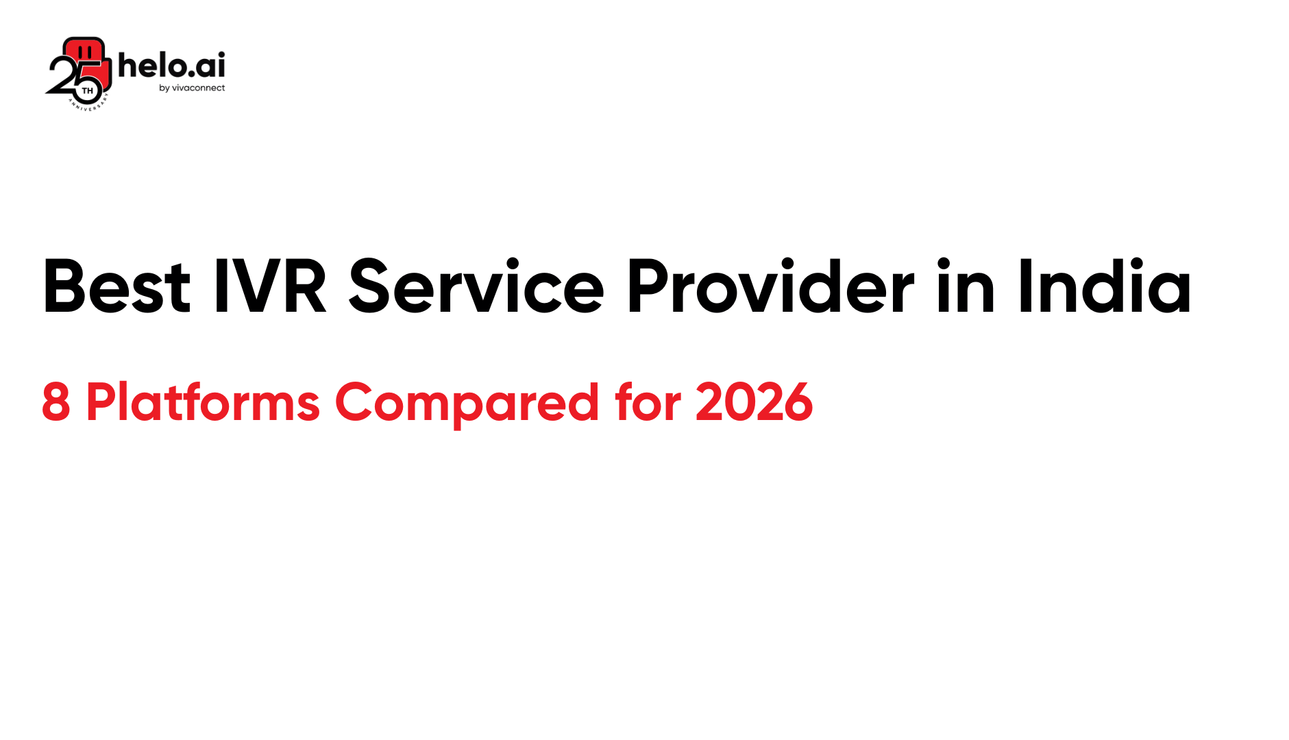 Best IVR Service Provider in India