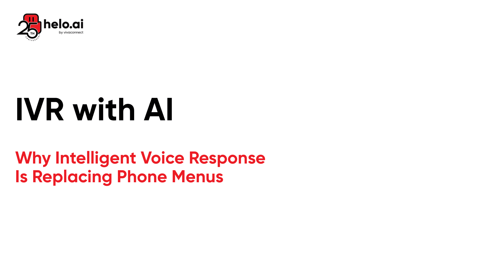 IVR with AI