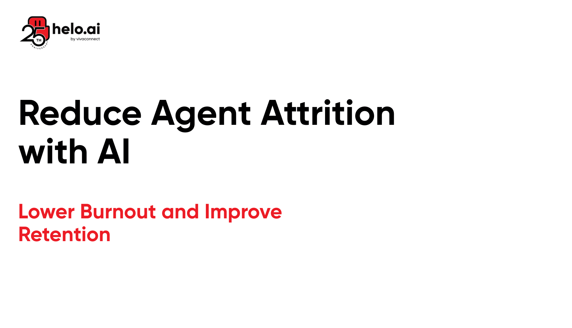 Reduce Agent Attrition with AI