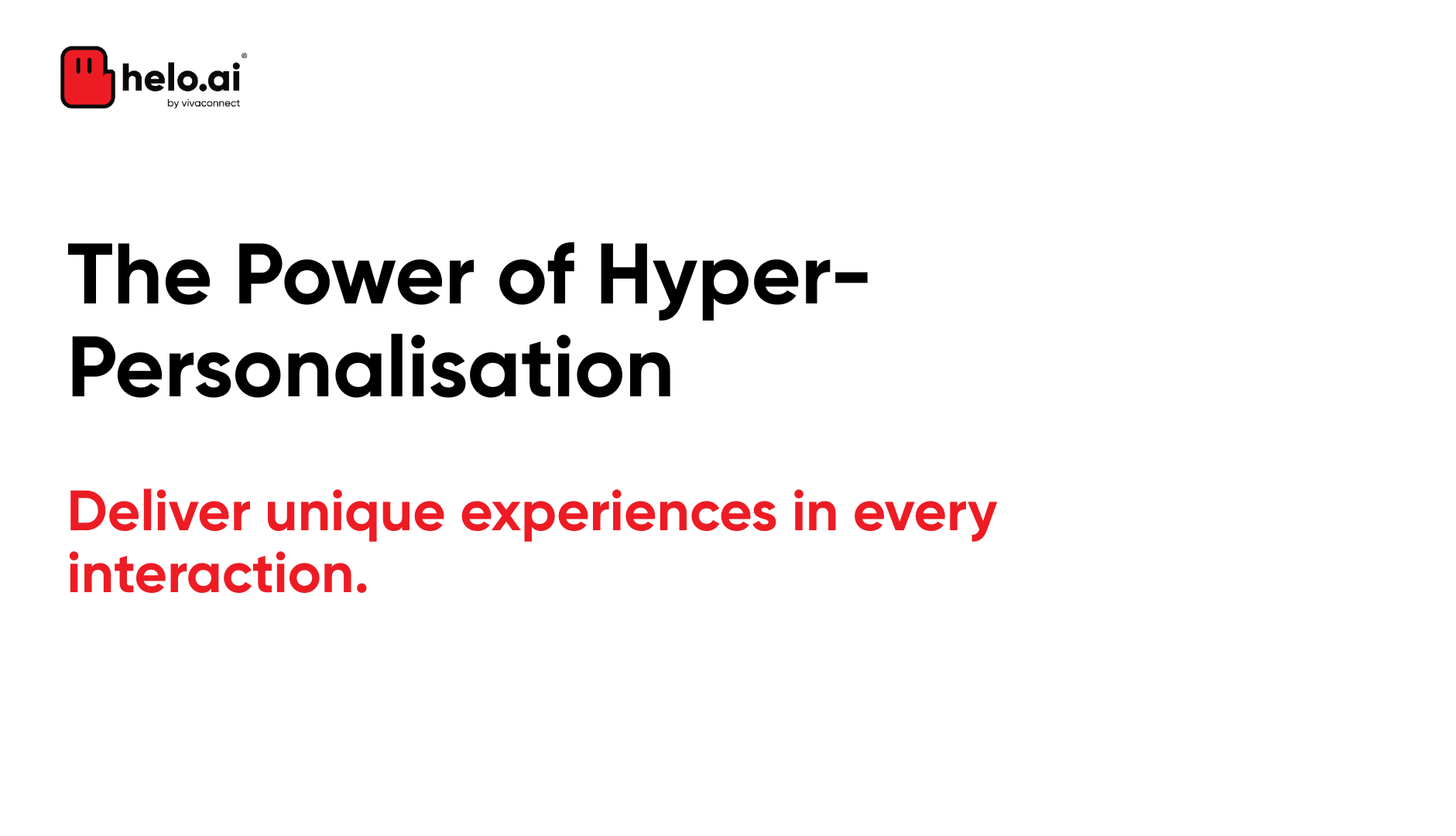 Hyper-Personalisation