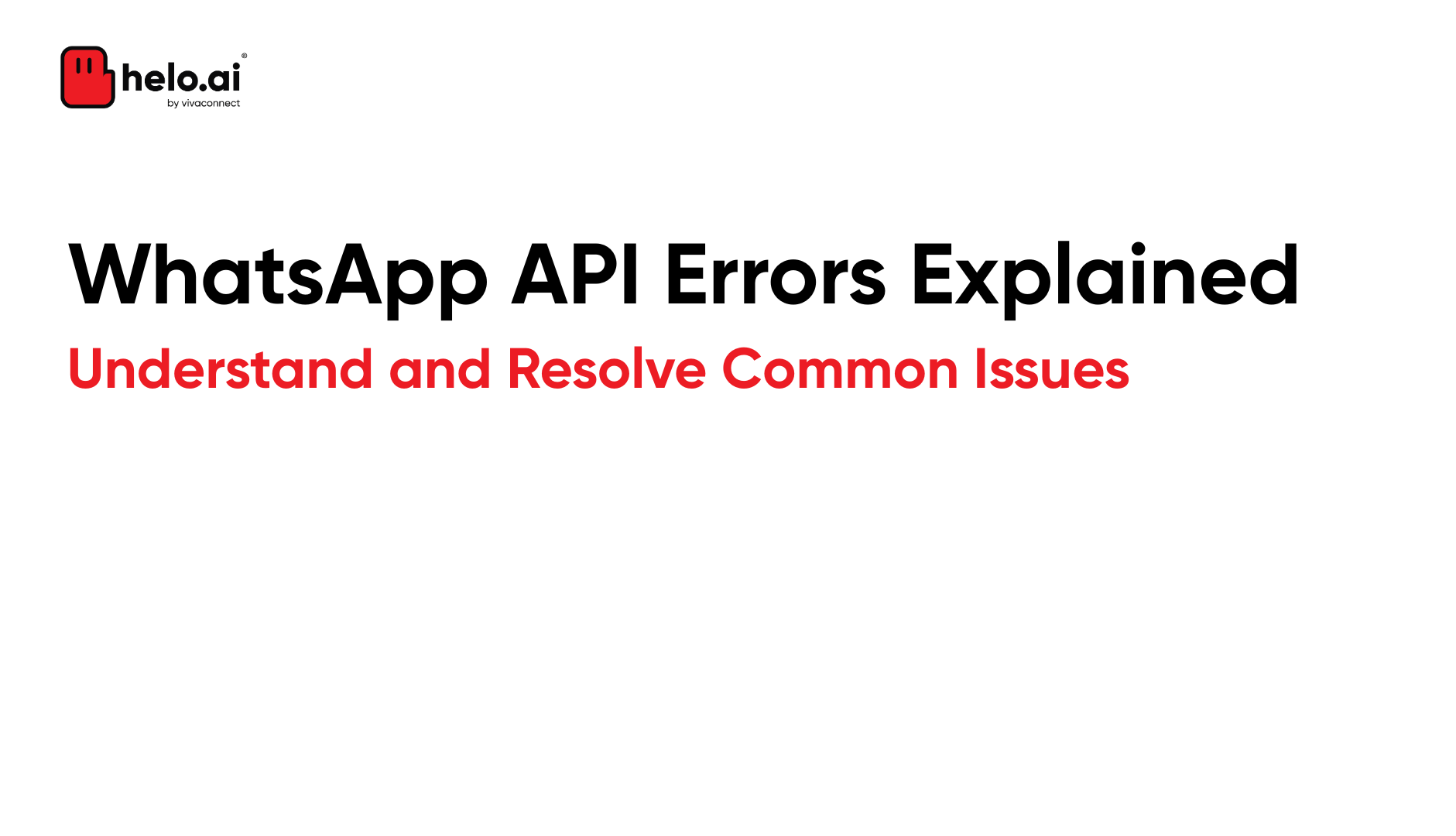 WhatsApp API Errors