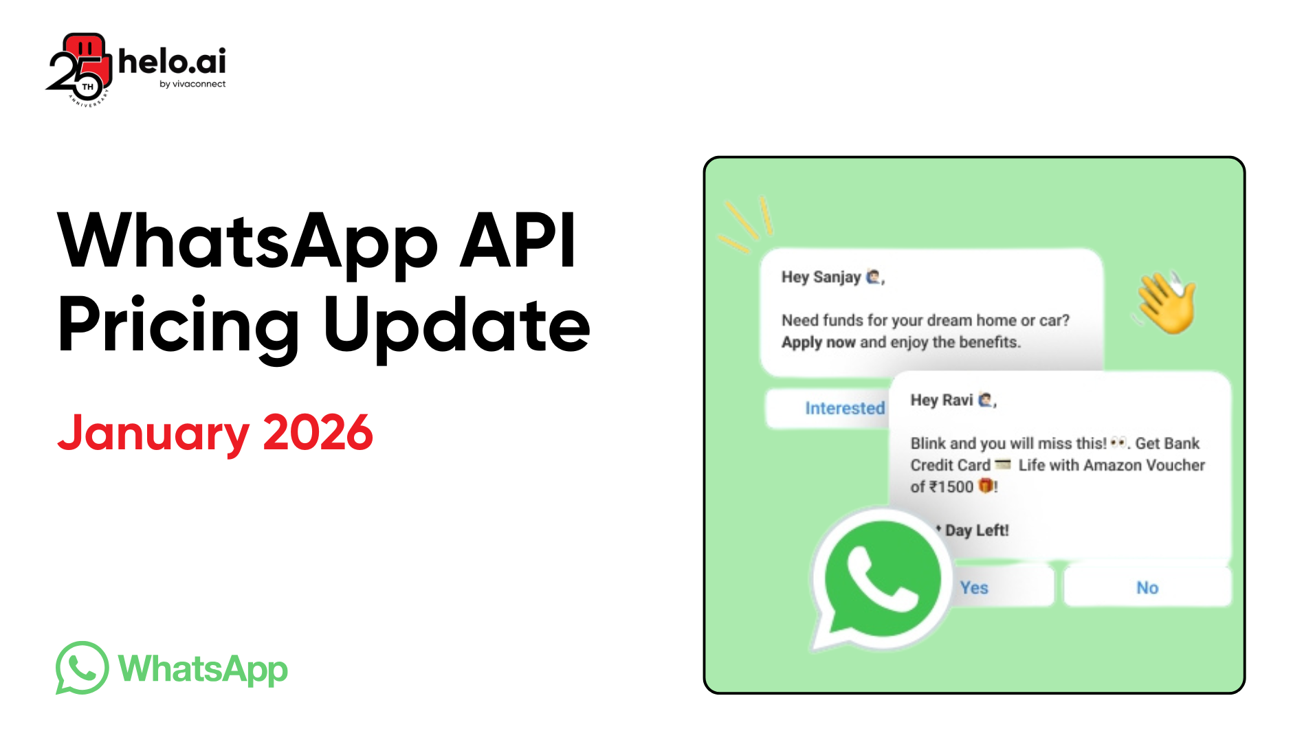 WhatsApp API Pricing Update January 2026