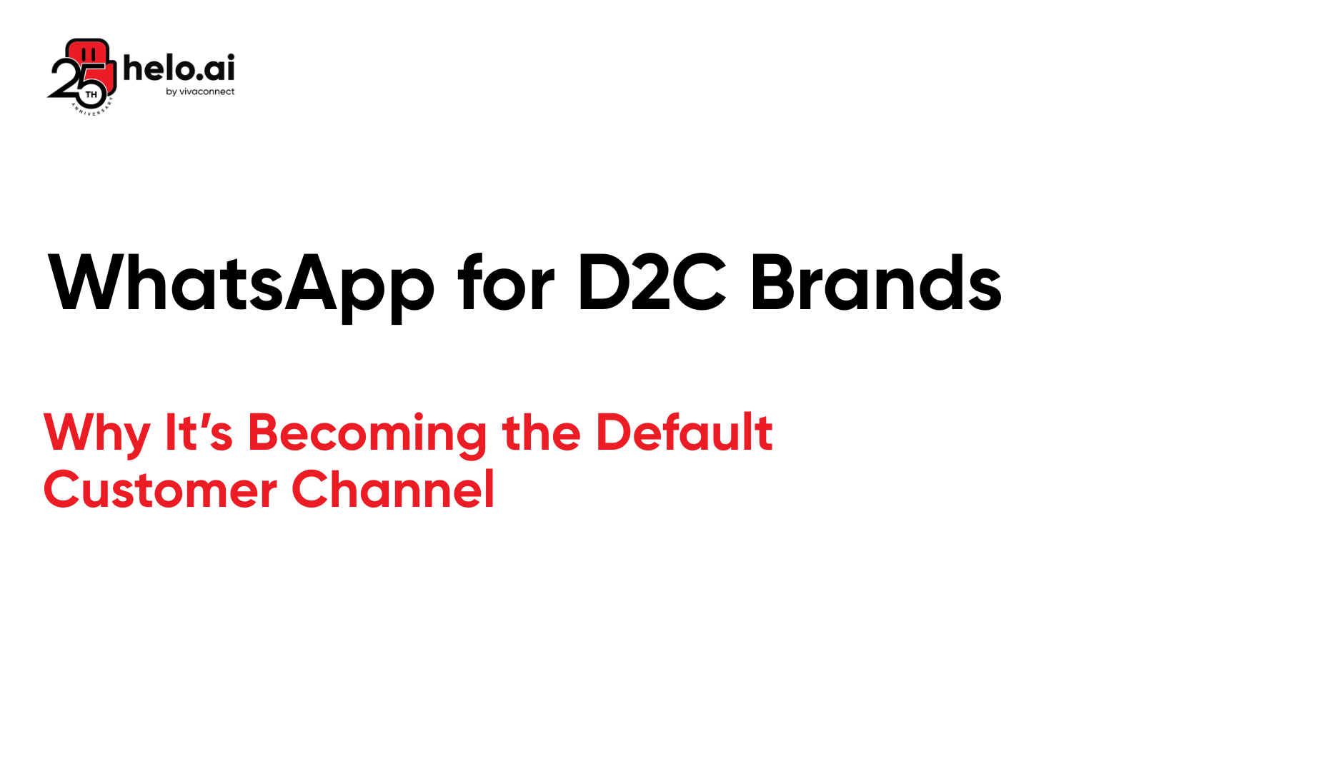 WhatsApp for D2C Brands