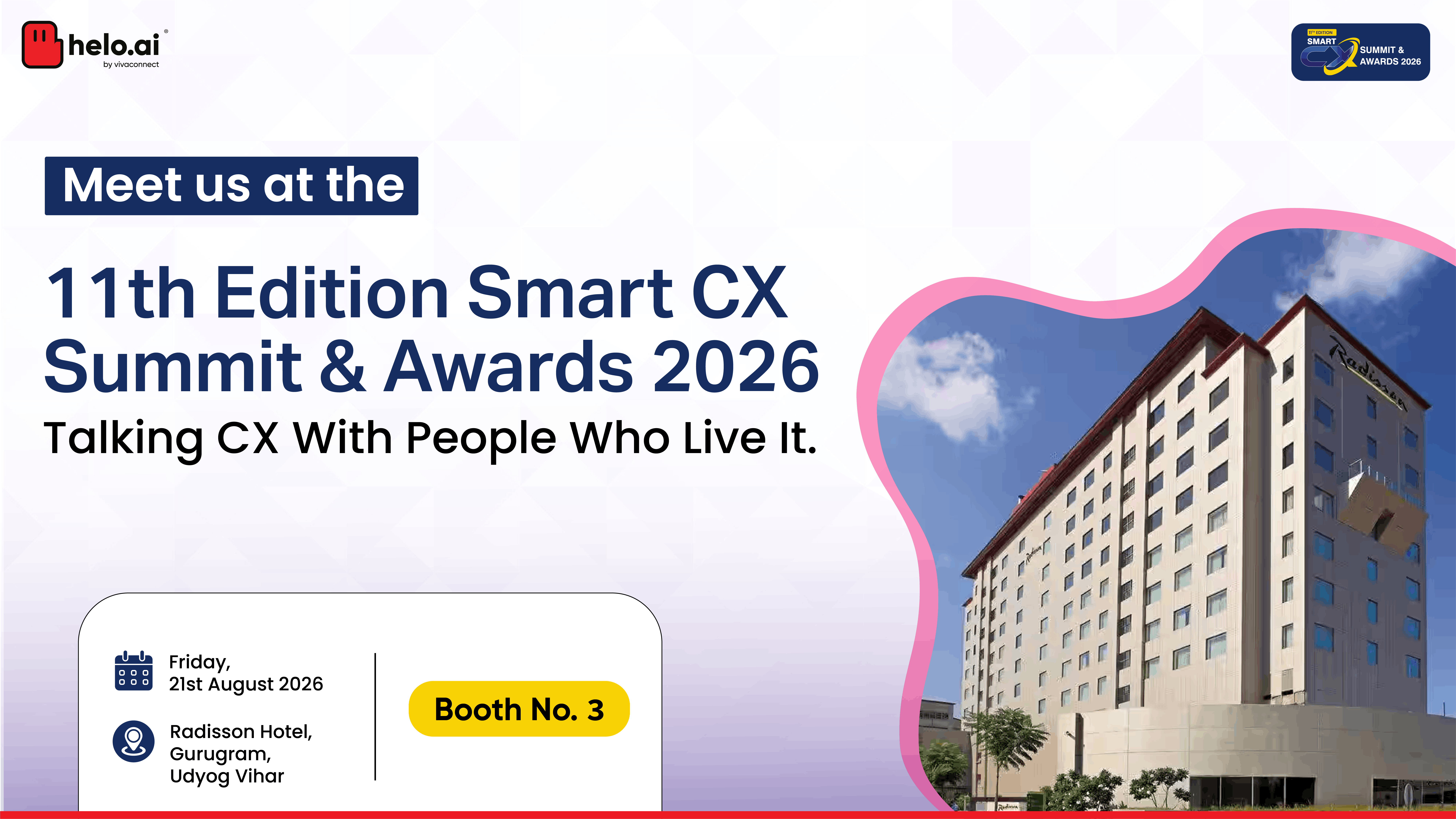 Smart CX Summit 2026 | Helo.ai at Booth 3