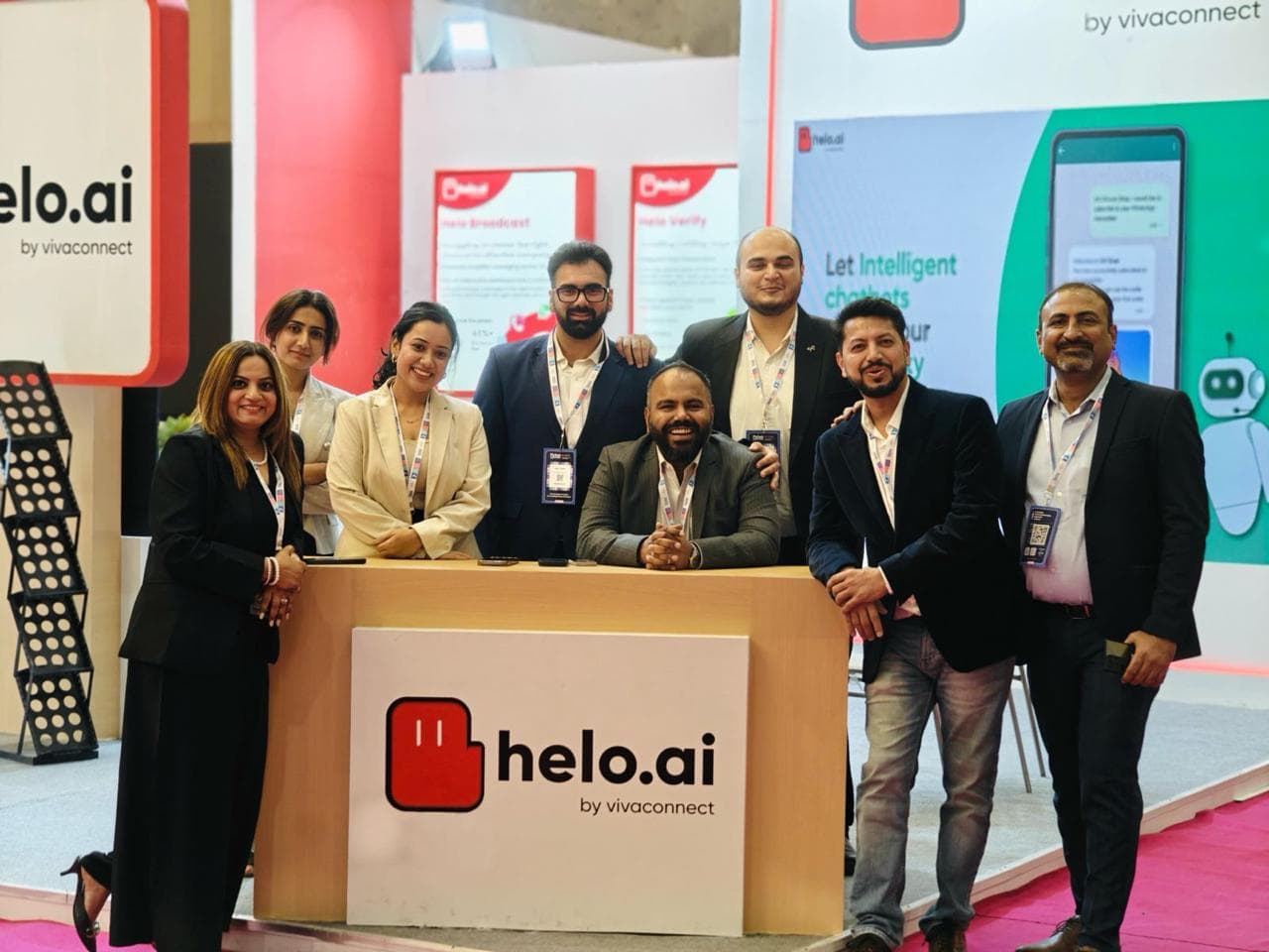 Helo.ai booth at Global Fintech Fest