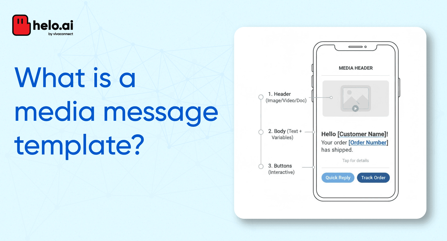 What is a media message template
