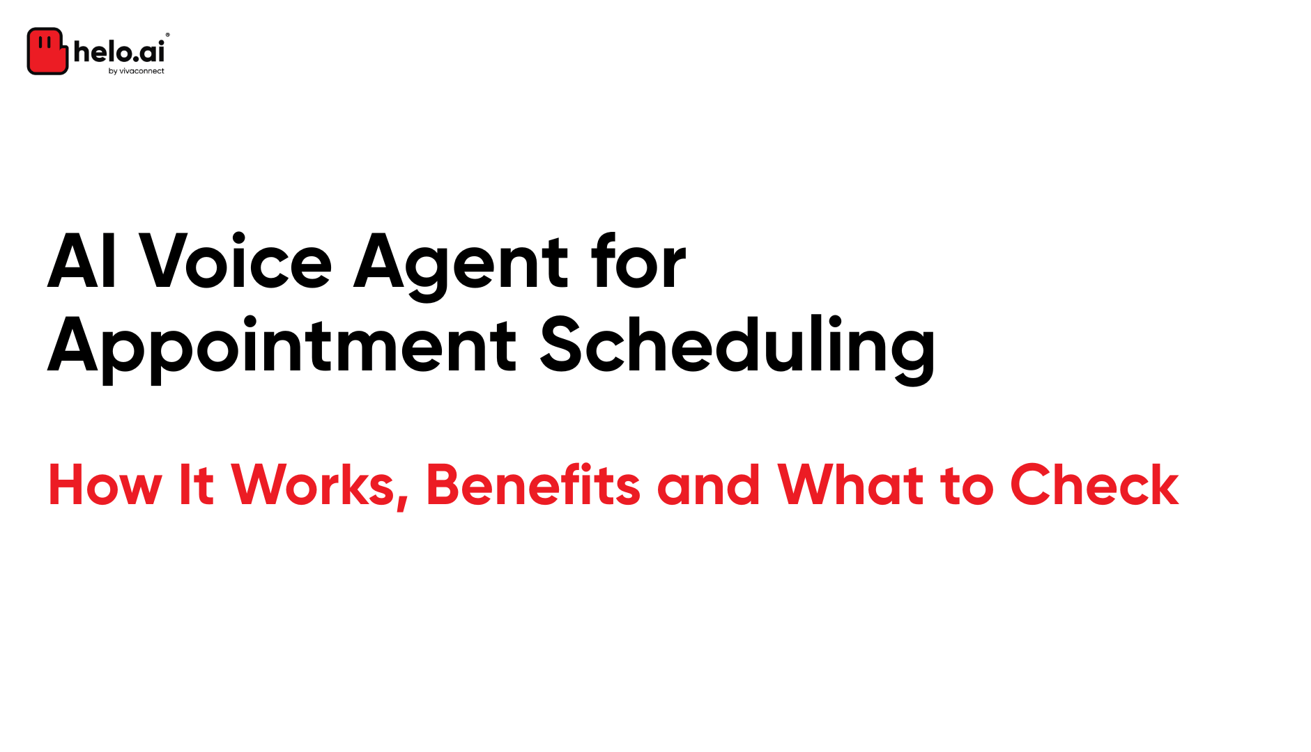 AI Voice Agent for Appointment Scheduling