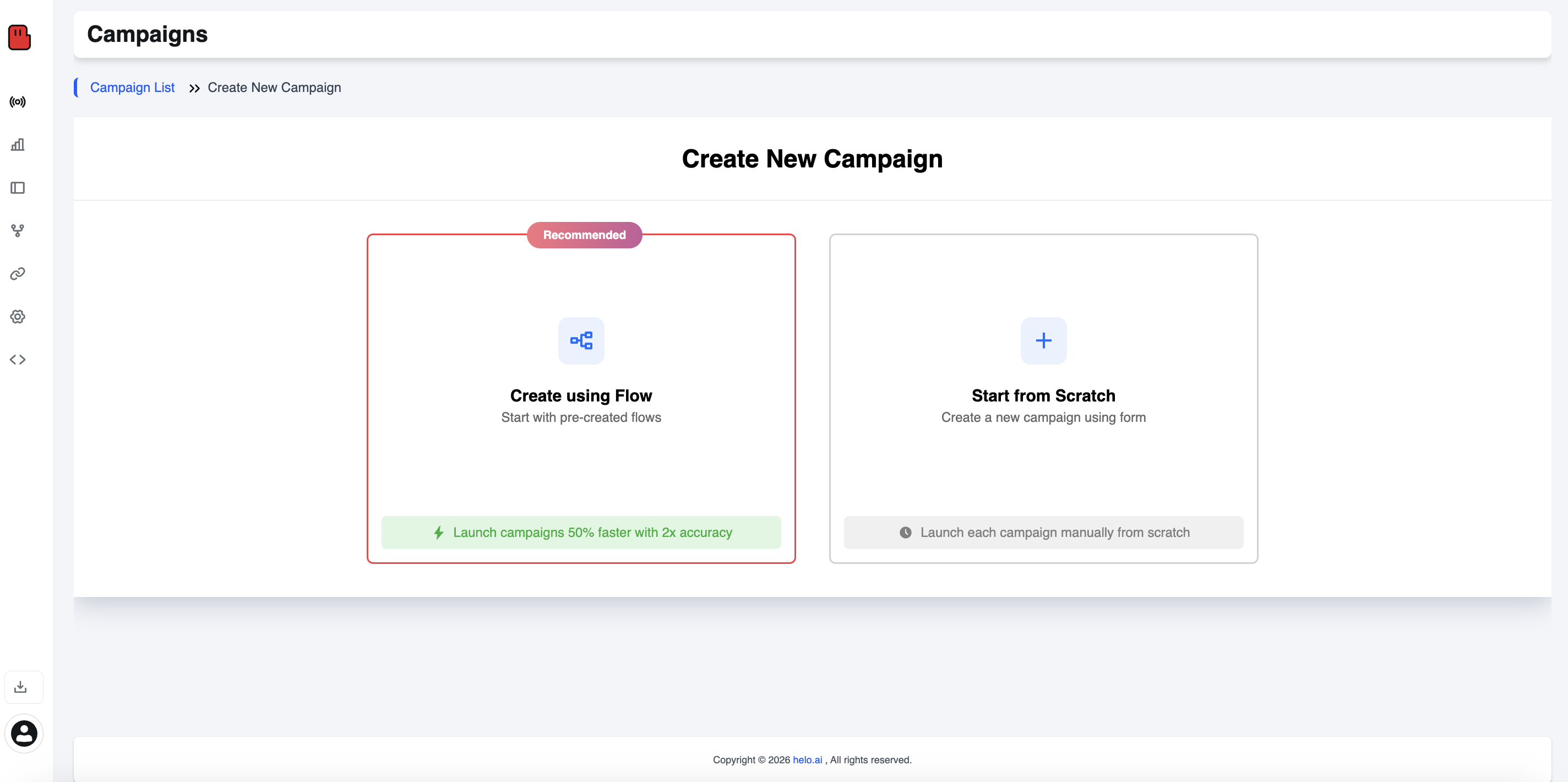 Choose Your Campaign Creation Method