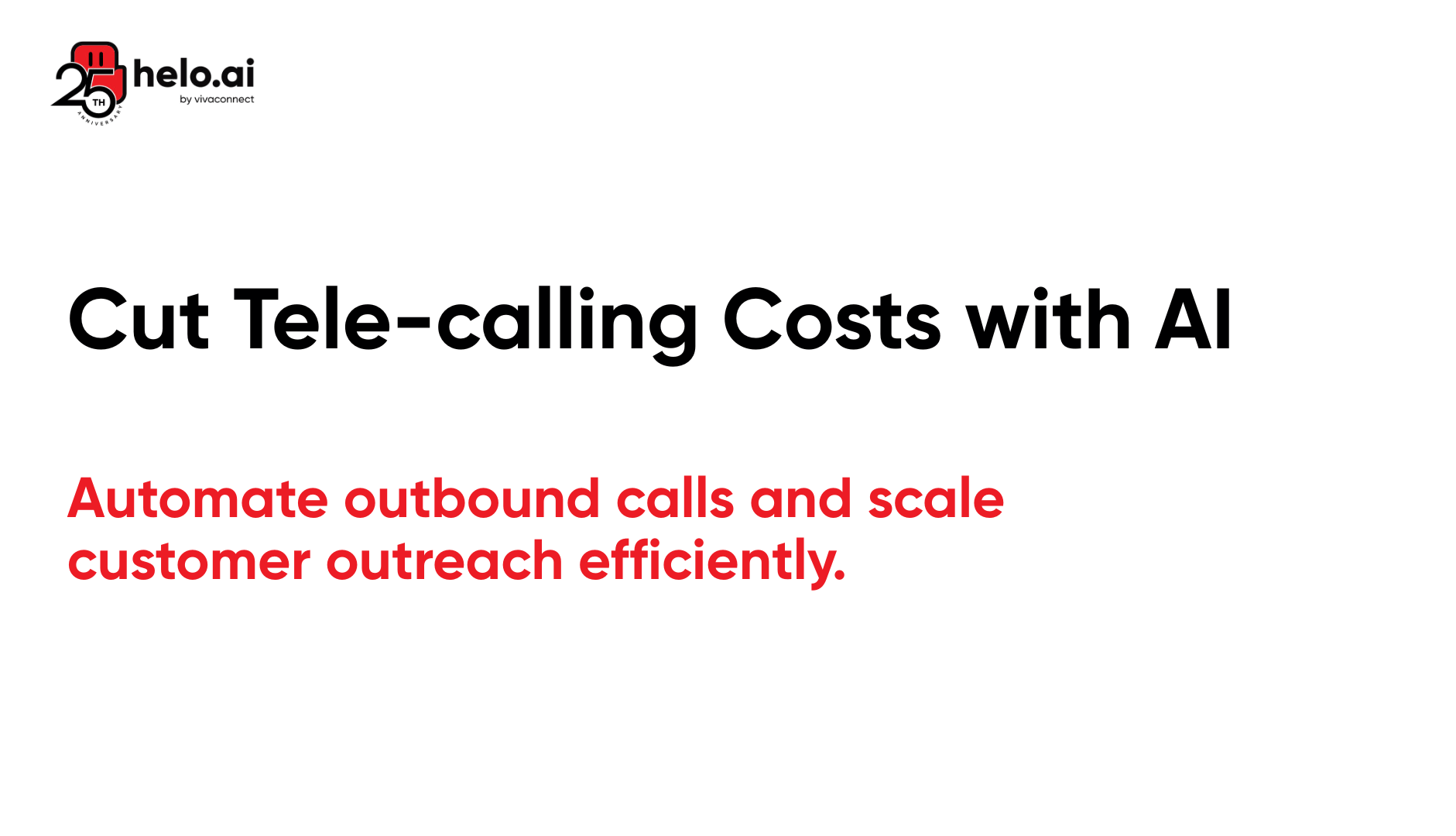 Tele-calling Costs with AI.