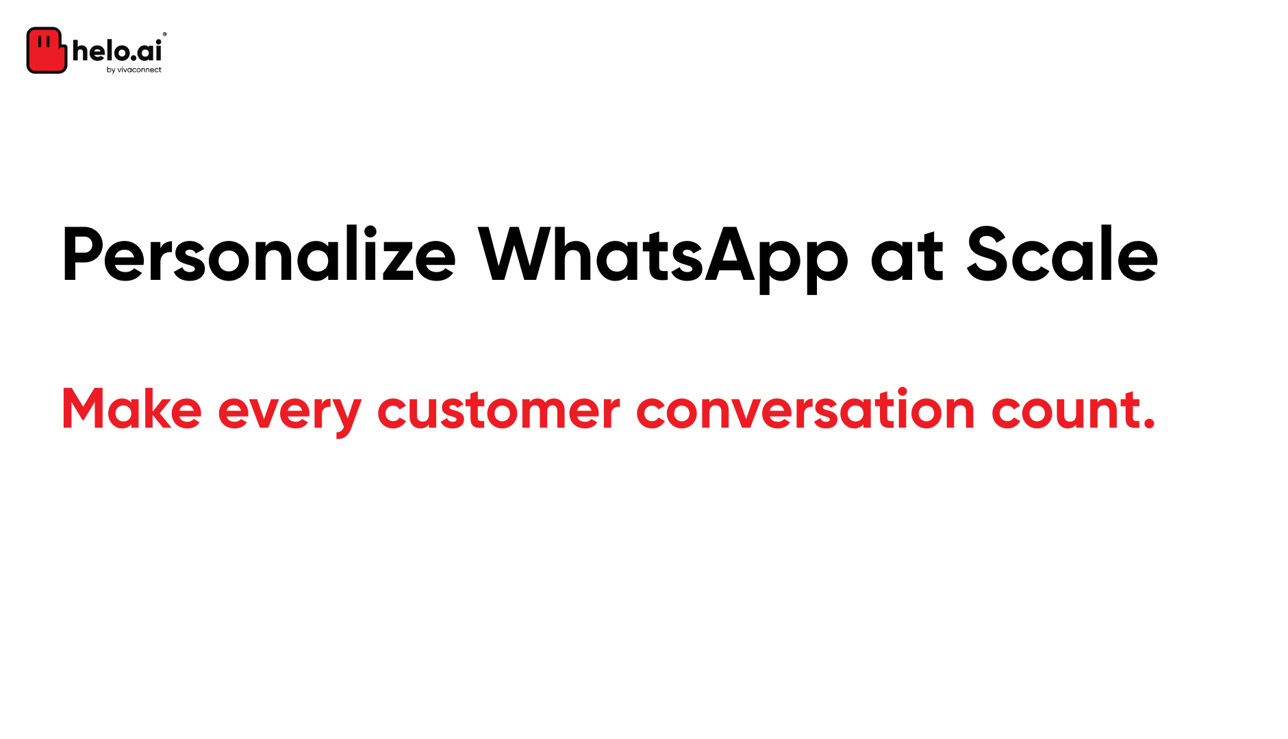 Personalize WhatsApp at Scale