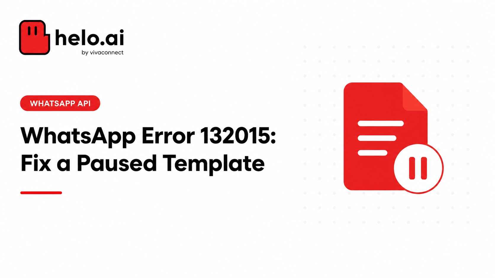 WhatsApp API Error 132015